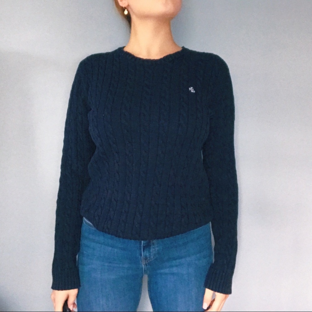 Cable knit sweater